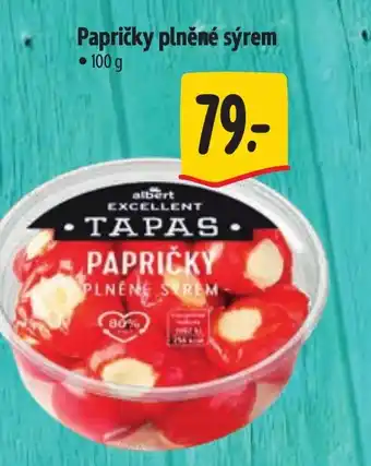 Albert Papričky plněné sýrem nabídka