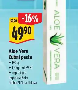 Albert Aloe Vera Zubní pasta nabídka