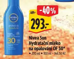 Albert NIVEA Sun Hydratační mléko na opalování OF 30 nabídka