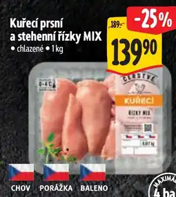Albert Kuřecí prsní a stehenní řízky Mix nabídka