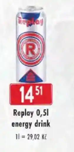 Astur&Qanto Replay energy drink nabídka