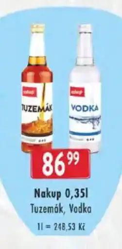 Astur&Qanto Nakup Tuzemák, Vodka nabídka