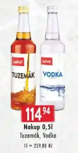 Astur&Qanto NakupT uzemák, Vodka nabídka