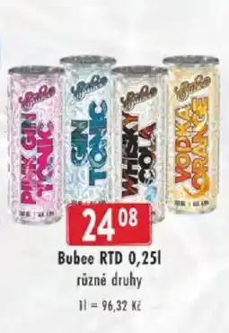 Astur&Qanto Bubee RTD nabídka