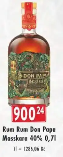 Astur&Qanto Rum Rum Don Papa Masskara 40% nabídka