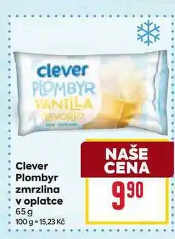 Billa Clever Plombyr zmrzlina v oplatce 65g nabídka