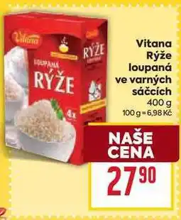 Billa Vitana Rýže loupaná ve varných sáčcích 400 g nabídka