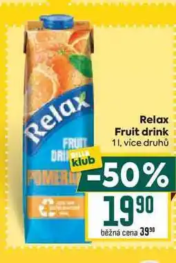 Billa Relax Fruit drink 1l nabídka