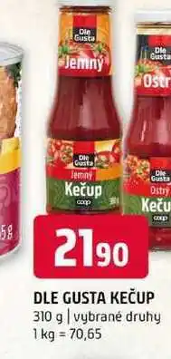 Terno Die Gusta KEČUP 310 g vybrané druhy nabídka