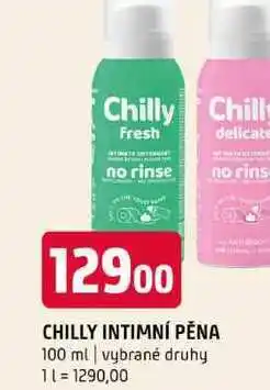 Terno CHILLY INTIMNÍ PĚNA 100 ml vybrané druhy nabídka