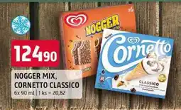 Terno Algida Nogger 6x90ml, vybrané druhy nabídka