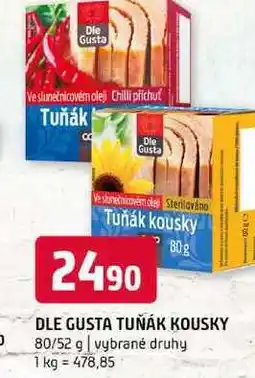 Terno Dle Gusta Tuňák kousky 80/52 g vybrané druhy nabídka