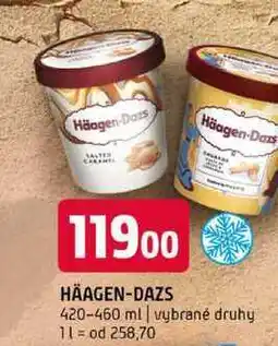 Terno Häagen-Dazs 420-460 ml vybrané druhy nabídka