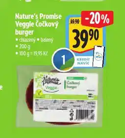 Albert Veggie čočkový burger nabídka