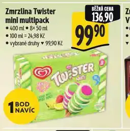 Albert Zmrzlina twister mini multipack nabídka
