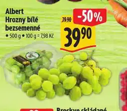 Albert Hrozny bílé bezsemenné nabídka