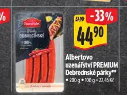 Albert Debrecínské párky nabídka