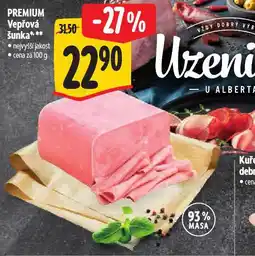 Albert Premium vepřová šunka nabídka