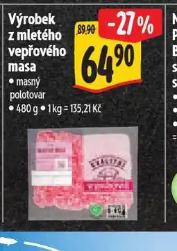 Albert Výrobek z mletého vepřového masa nabídka