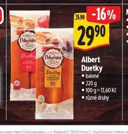 Albert Albert dupetky nabídka