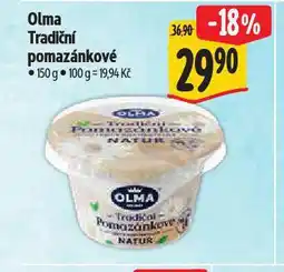 Albert Olma tradiční pomazánkové nabídka