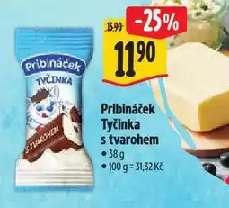 Albert Pribináček tyčinka s tvarohem nabídka