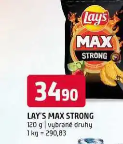Terno LAY'S MAX STRONG 120 g vybrané druhy nabídka