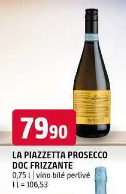 Terno LA PIAZZETTA PROSECCO DOC FRIZZANTE 0,75l vino bílé perlivé nabídka