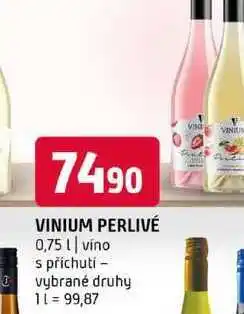 Terno VINIUM PERLIVÉ 0,75l víno s příchutí vybrané druhy nabídka