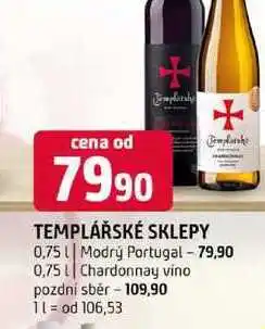 Terno TEMPLÁŘSKÉ SKLEPY 0,75l nabídka
