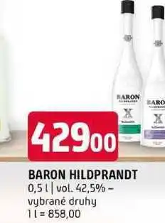Terno BARON HILDPRANDT 0,5l vol. 42,5% vybrané druhy nabídka