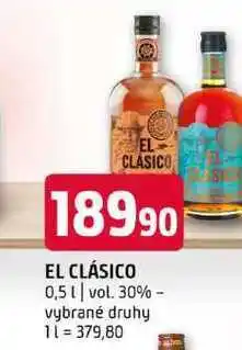 Terno EL CLÁSICO 0,5l vol. 30% vybrané druhy nabídka