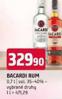 Terno BACARDI RUM 0,7l vol. 35-40% vybrané druhy nabídka