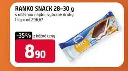 Terno RANKO SNACK 28-30 g s mléčnou náplní, vybrané druhy nabídka
