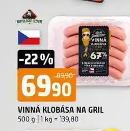 Terno VINNÁ KLOBÁSA NA GRIL 500 g nabídka