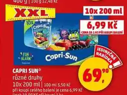 Penny Market CAPRI SUN různé druhy, 10x 200 ml nabídka
