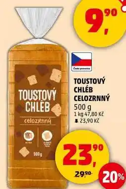 Penny Market TOUSTOVÝ CHLÉB CELOZRNNÝ, 500 g nabídka