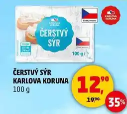 Penny Market ČERSTVÝ SÝR KARLOVA KORUNA, 100 g nabídka