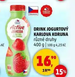 Penny Market DRINK JOGURTOVÝ KARLOVA KORUNA různé druhy, 400 g nabídka