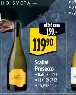 Albert Scalini Prosecco Itálie 0,75 l nabídka
