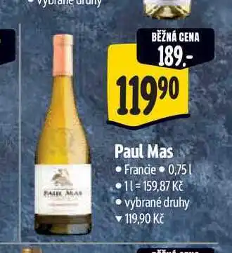 Albert Paul Mas 0,75 l nabídka