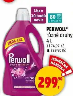 Penny Market PERWOLL různé druhy, 4 l nabídka