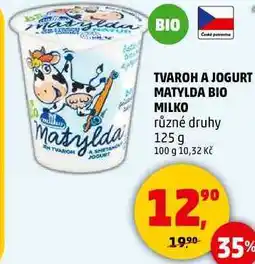Penny Market TVAROH MATYLDA BIO MILKO různé druhy, 125 g nabídka