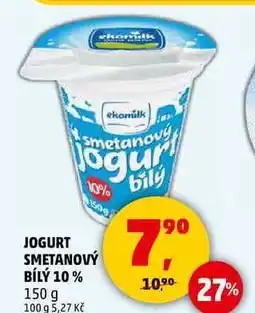 Penny Market JOGURT SMETANOVÝ BÍLÝ 10%, 150 g nabídka
