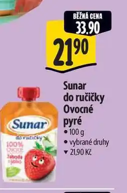Albert Sunar do ručičky Ovocné Sunar pyré 100 g nabídka
