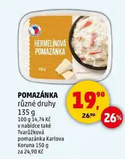 Penny Market HERMELÍNOVÁ POMAZÁNKA, 135g nabídka