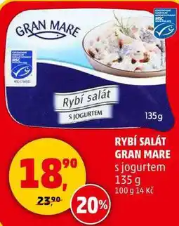 Penny Market RYBÍ SALÁT GRAN MARE s jogurtem, 135 g nabídka