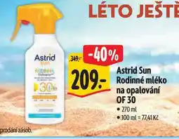 Albert Astrid Sun Rodinné mléko na opalování OF 30 270 ml nabídka