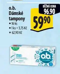 Albert o.b. Dámské tampony 16 ks nabídka