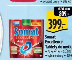 Albert Somat Excellence Tablety do myčky 75 ks nabídka
